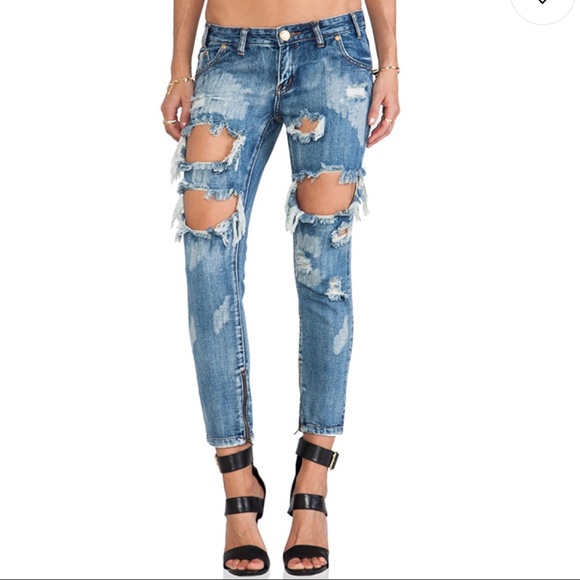 One Teaspoon Denim - One Teaspoon Trashed Free Birds Jeans